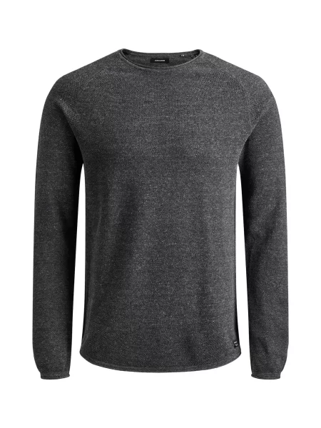 JACK & JONES Sveter JJEHill tmavosivá