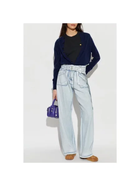 Spodnie Acne Studios niebieskie