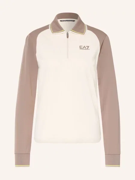 Emporio Armani Funkční Polokošile černošedá / krémová žlutá