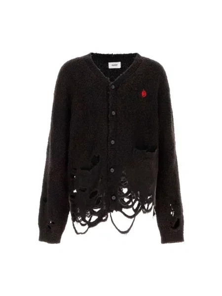 Dzianinowy kardigan Doublet brązowy