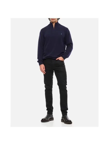 Sweter Polo Ralph Lauren wełniany niebieski