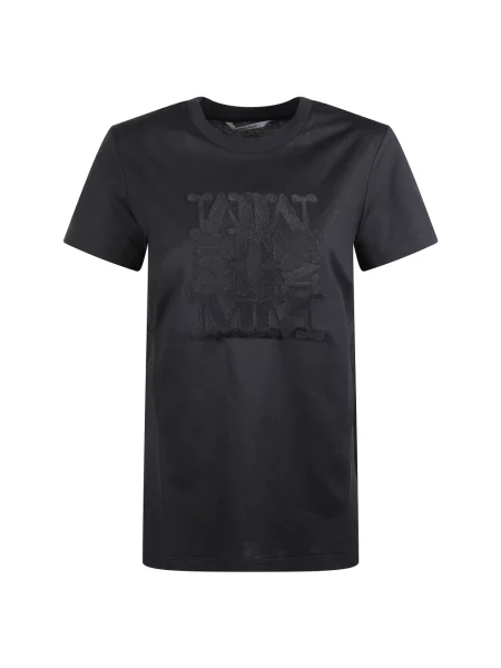 Koszulka Max Mara z logo czarna