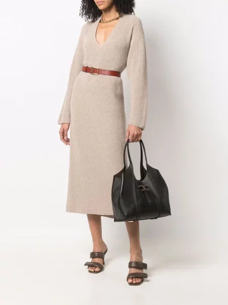 Geantă shopper Tod's din piele negru