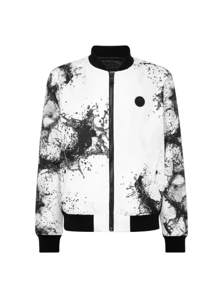 Kurtka bomber Plein Sport biały