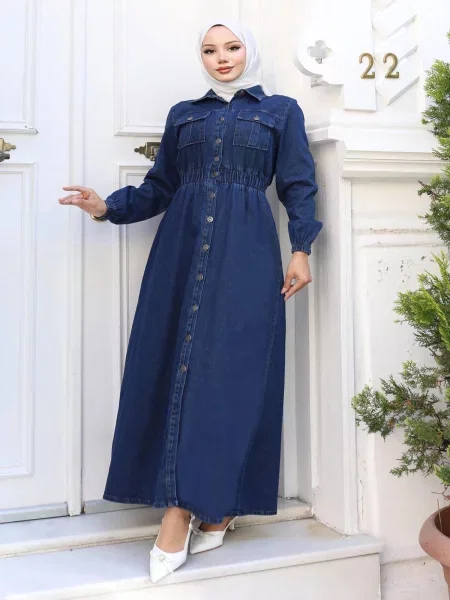 MODAMIHRAM Šaty indigo