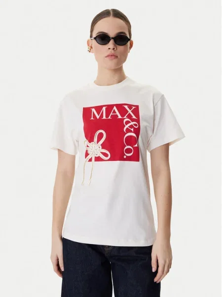 MAX&Co. Tricou Mcivolare Écru