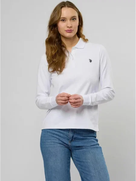 U.S. POLO ASSN. Tricou UWLise negru alb