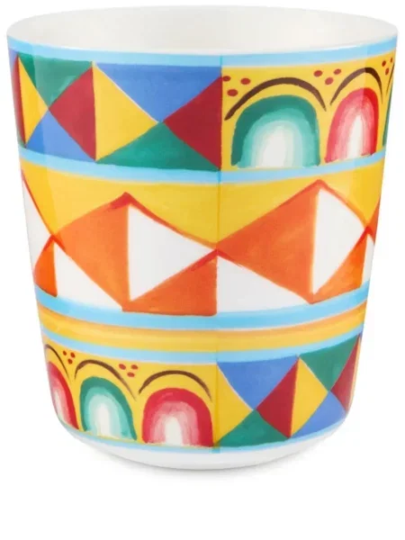 Ochelari de soare Dolce & Gabbana Print cu imprimeu geometric portocaliu