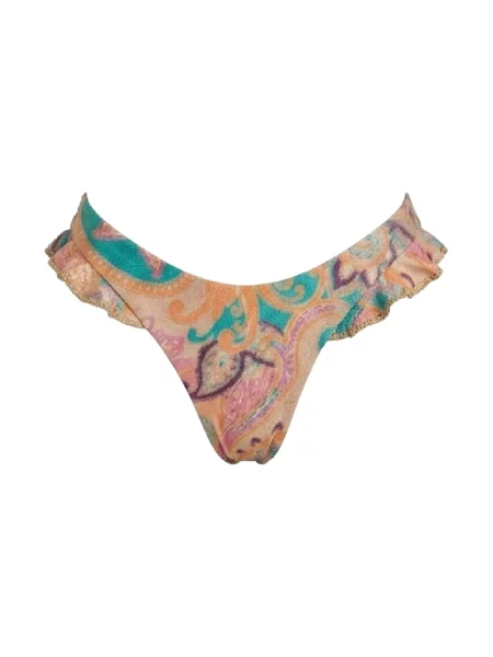 Lniane bikini Del Maar z falbankami