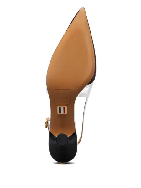 Pantofi cu toc Thom Browne slingback alb
