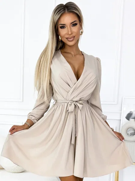 Rochie Numoco de costum bej