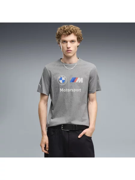 PUMA koszulka BMW M MOTORSPORT Essentials Akcesoria S szary