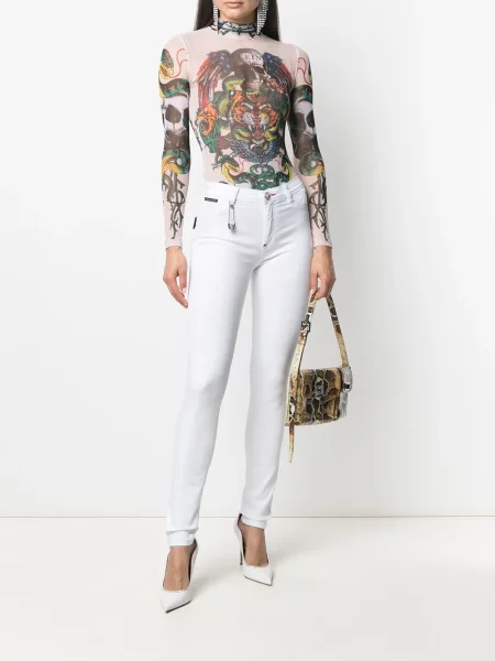 Džinsai Philipp Plein balta