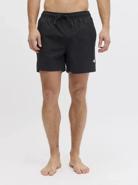 JACK & JONES Plavecké šortky JPSTMAUI TROPIC' čierna