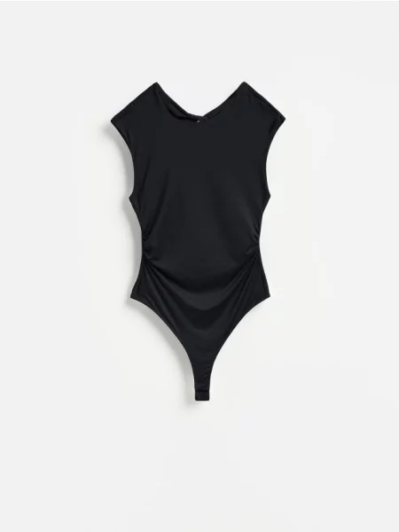 Reserved Body cu sclipici și fronseuri negru