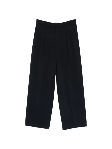 Plisirane hlače Rossi crna