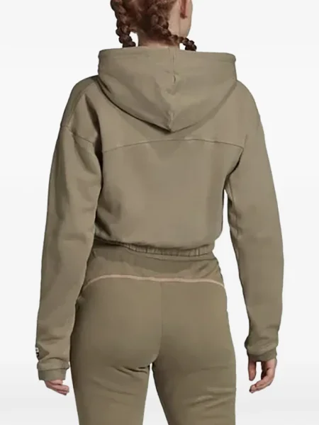 Pruhované krajkové pruhované tričko Adidas s vázáním šedé