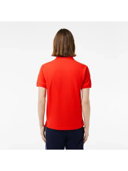 Lacoste Koszulka Polo Oryginał Petit Piqué czerwona
