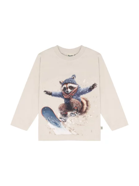Hust & Claire Tricou Anton Racoon fildeş / bleumarin / maro alb