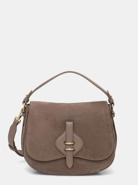 Coccinelle crossbody torba za žene od brušene kože MAVERY SUEDE bež