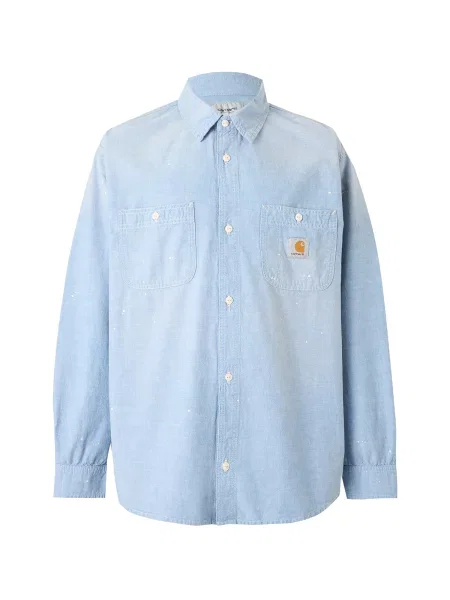Carhartt WIP Cămașă albastru deschis alb