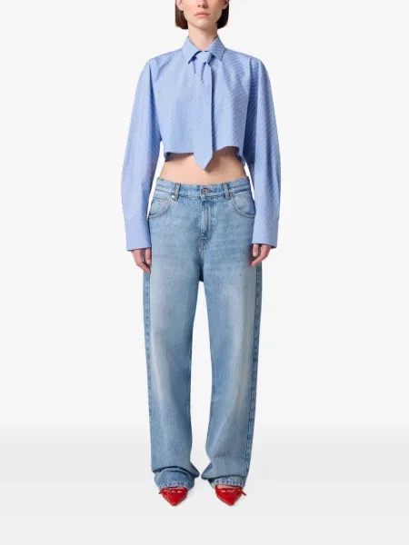 Blugi drepți Msgm albastru