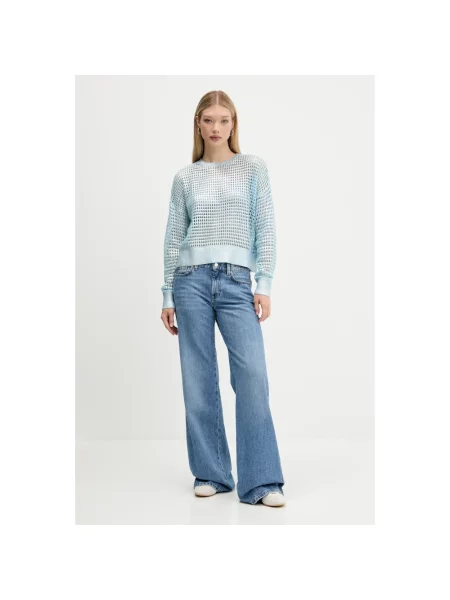Sweter Desigual niebieski