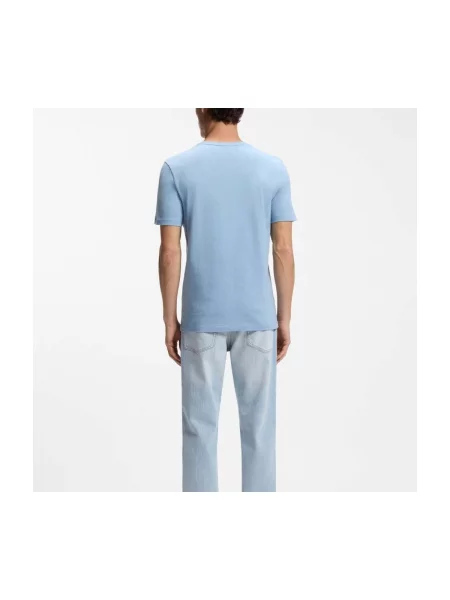 BOSS Tricou Tales deschis albastru