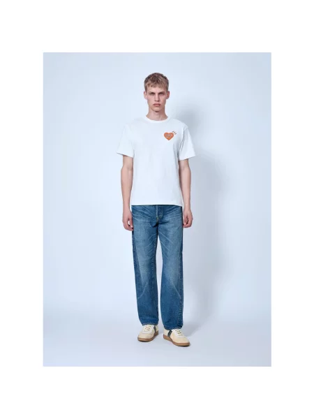 Jeansy straight leg Human Made niebieskie
