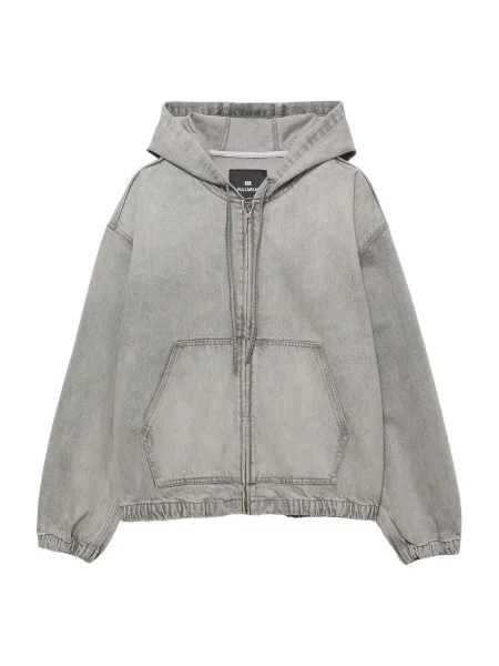 Pull&Bear Gornji dio trenirke traper sivi