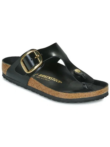 Papuci Birkenstock cu cataramă negru