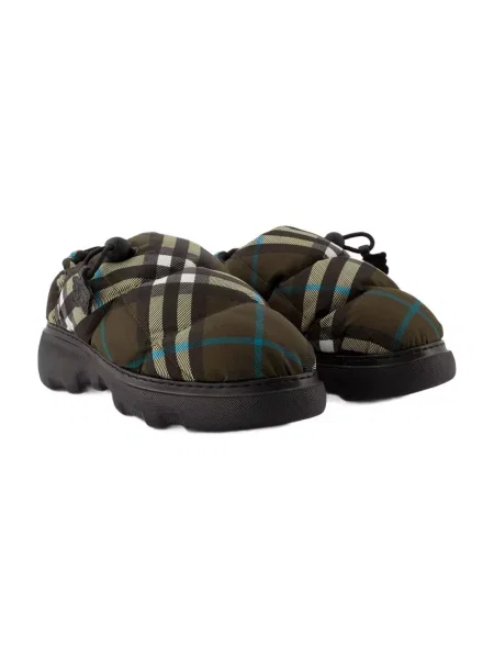 Klapki mules Burberry zielone