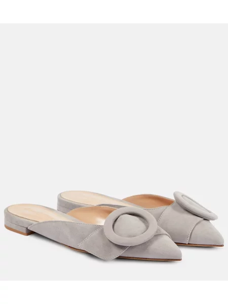 Balerinke Gianvito Rossi iz semiša siva