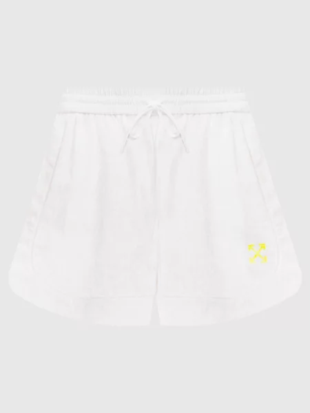 Шорти у візерунок логотипа Off Off-white білі