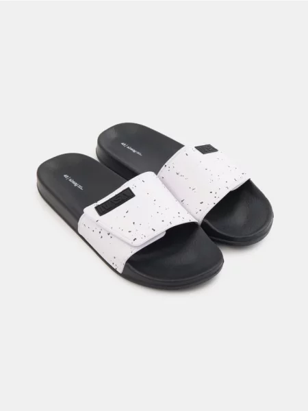 Sinsay Klapki z rzepem NASA biały