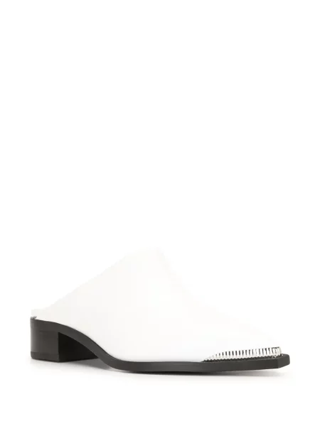 Papuci tip mules Senso alb