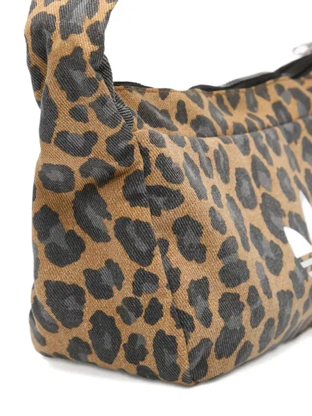 Бягане тениска Adidas с леопардов принт от джърси черно