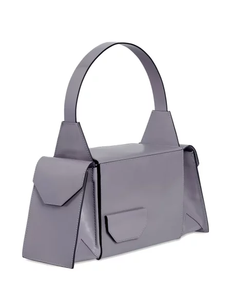Geanta de piele Merryl Tielman din piele violet