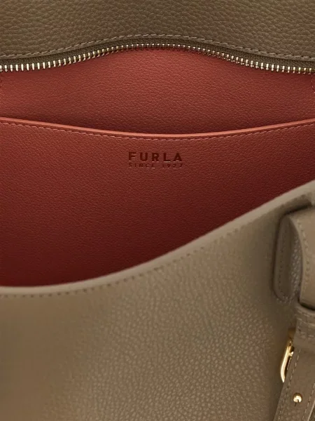 Τσάντα shopper Furla γκρι