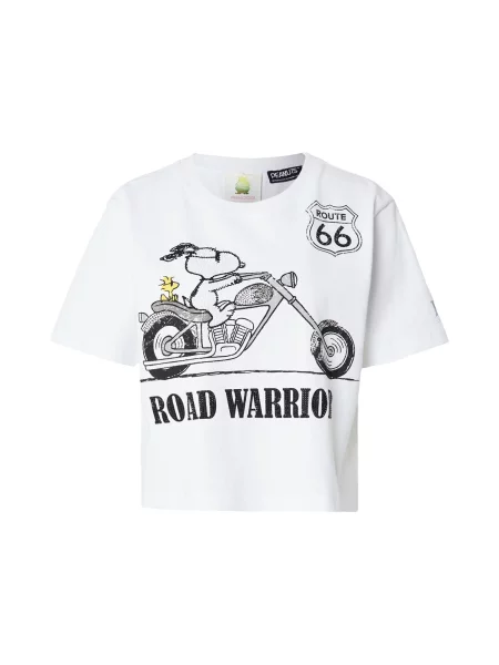 PRINCESS GOES HOLLYWOOD Majica Snoopy Road Warrior rumena / črna / off-bela bela