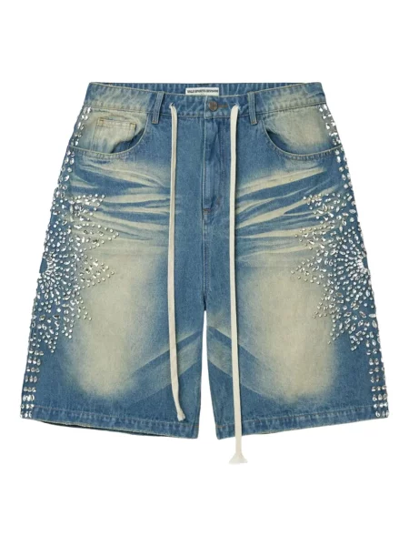 Pantaloni chino Vale cu tepi albastru