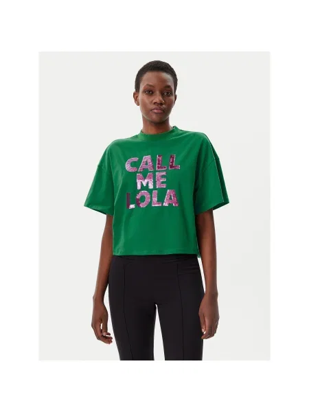LOLA CASADEMUNT Póló Relaxed Fit zöld