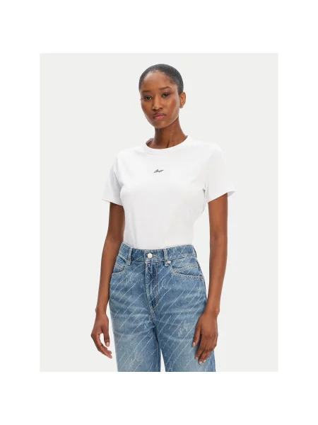 BOSS Majica Slim Fit bela