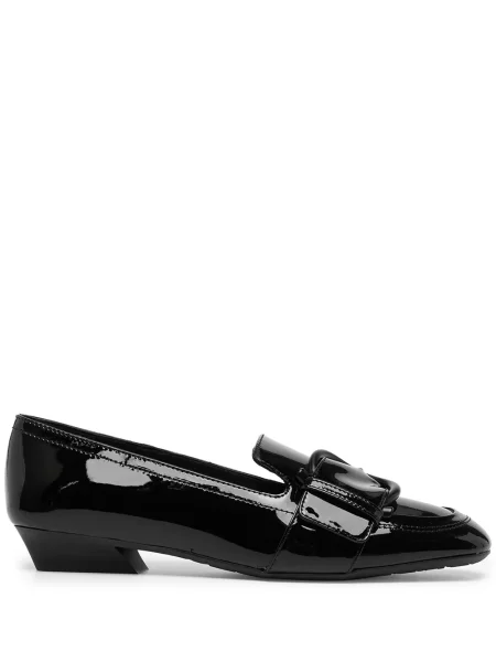 Pantofi loafer Ferragamo din piele cu cataramă negru