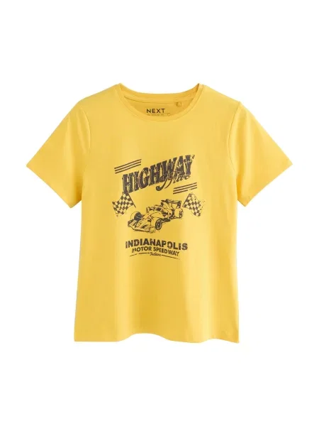 Next Tricou galben auriu negru
