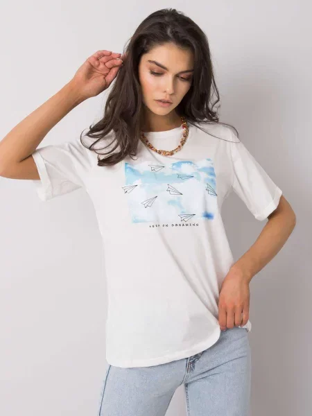 Tričko Fashionhunters biela