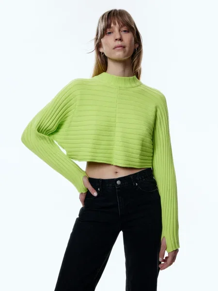 EDITED Pulover Marietta limetă verde