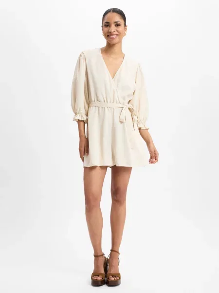 EDITED Kombinezon Kallie Kobiety Lyocell jednolity 34 beżowy