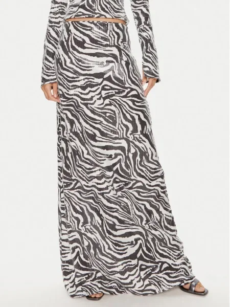 ROTATE Fustă trapez Lilana alb