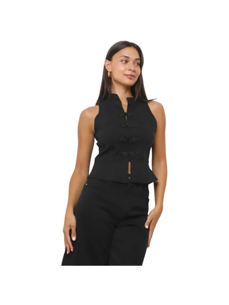Top La Modeuse negru